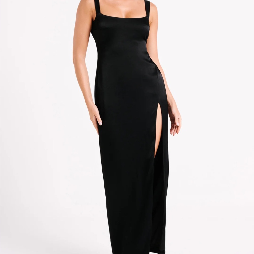 Meshki Verana Black Satin Dress NWT - SOLD ELSEWHERE